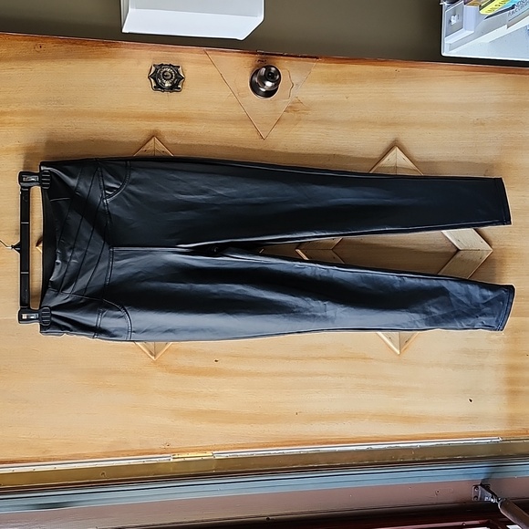 Suzy faux-leather leggings sz S - Picture 1 of 5